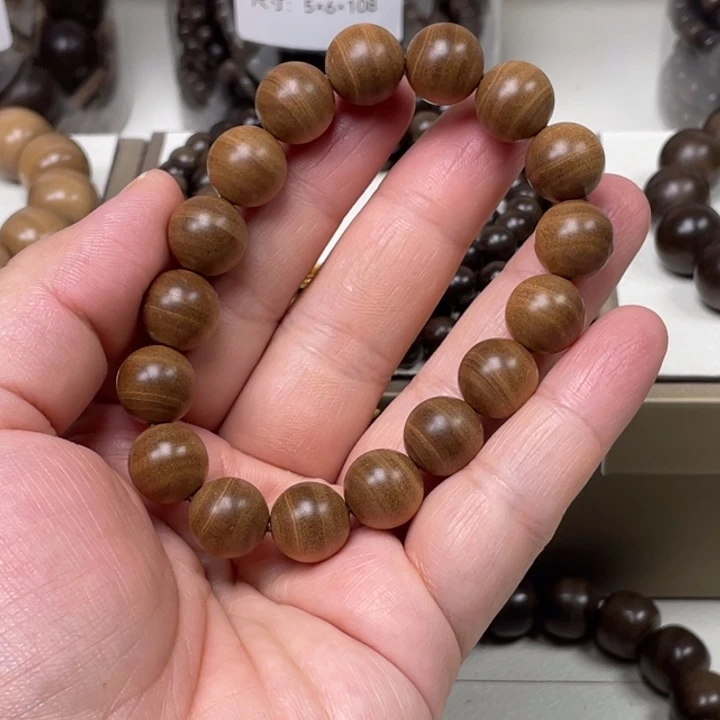 檀香木手串/手链迈索尔正区老山檀香1.2/17红肉焦糖奶韵
