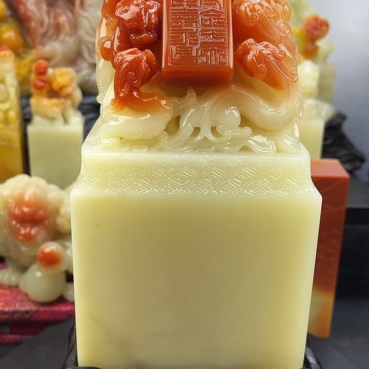 清***扬寿山石玉玺章寿山石