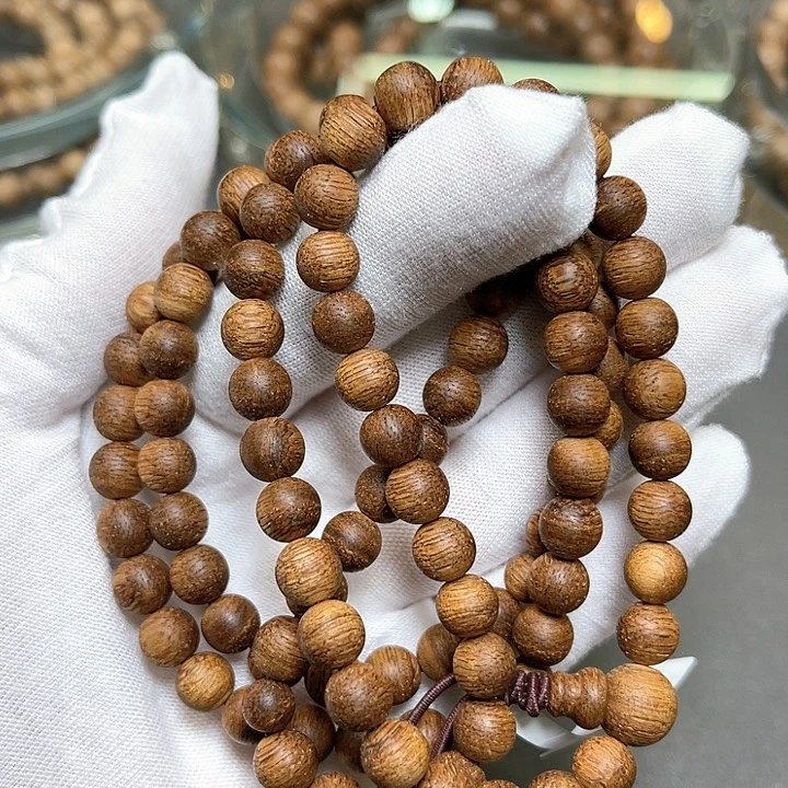 沉香手串老挝奇楠7mm17克➕手串9分沉