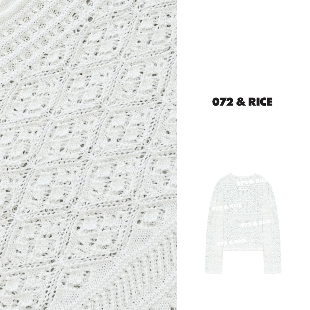 072 & RICE【雪媚娘】亚麻+莱赛尔 夏季休闲圆领针织衫 N-32TH845