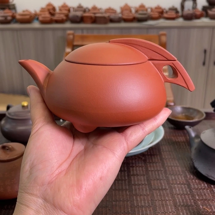 段泥茶壶和合手工制作