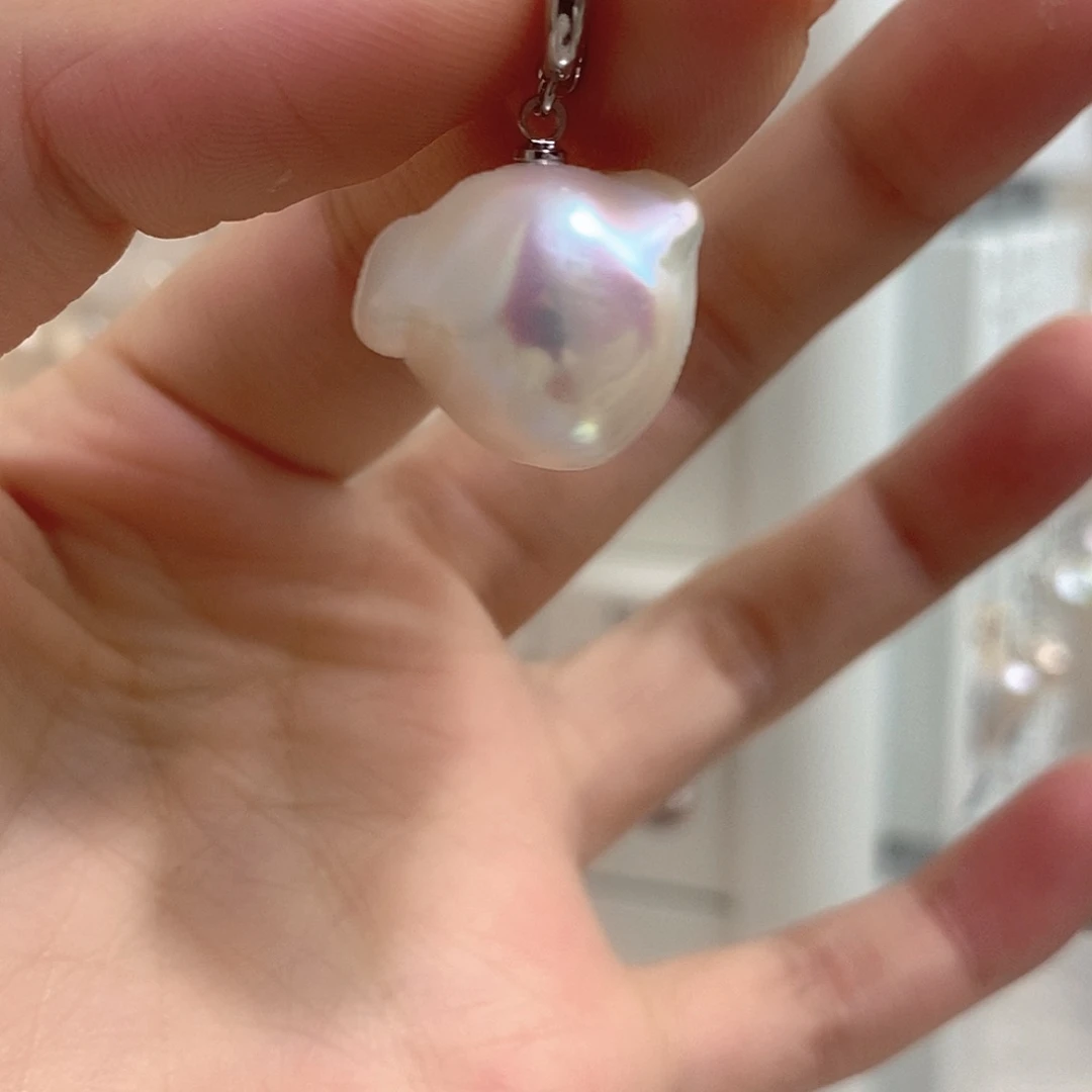 淡水珍珠颈饰银S925镶嵌今*