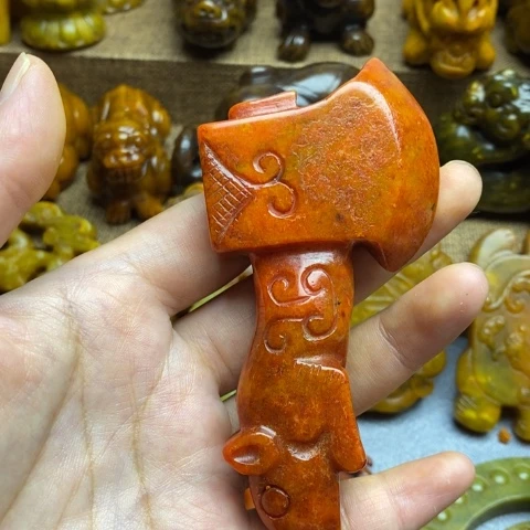 未镶嵌蛇纹石玉颈饰56