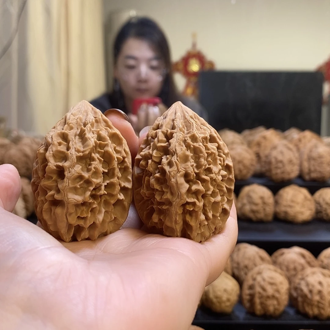 把件文玩核桃37招财鼠有修