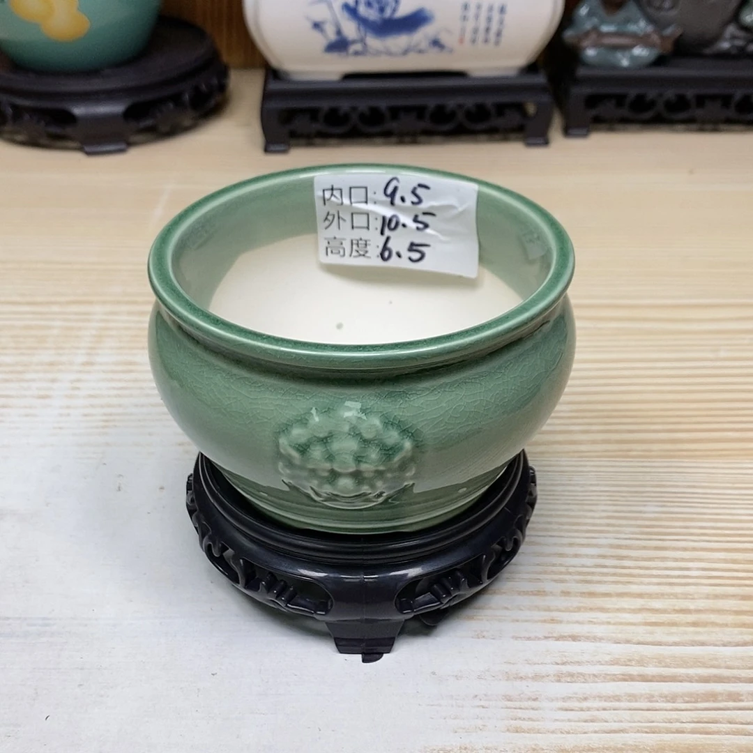 紫砂陶瓷花盆浮力