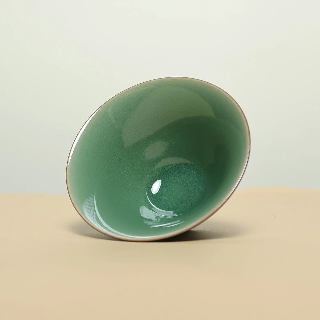 汪汪茶器&尚唐  黑釉 夜阑-斗笠杯 60cc