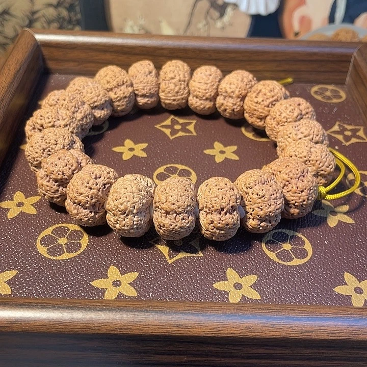 手串金刚菩提25mm夹板菠萝蜜手持