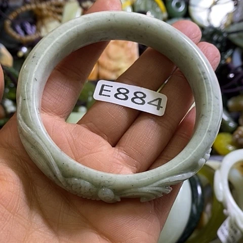 岫玉未镶嵌手镯60口径