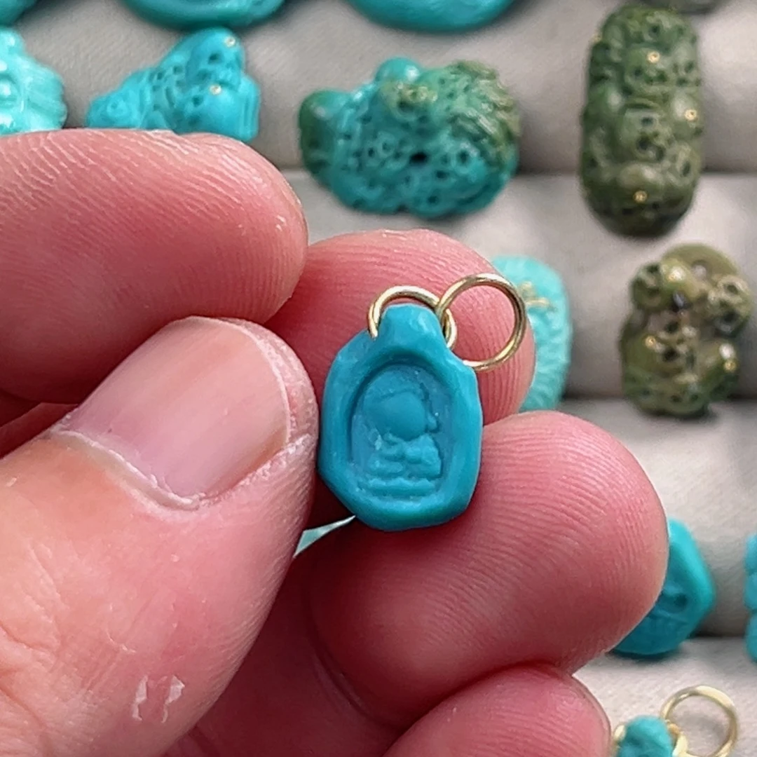 绿松石未镶嵌配饰