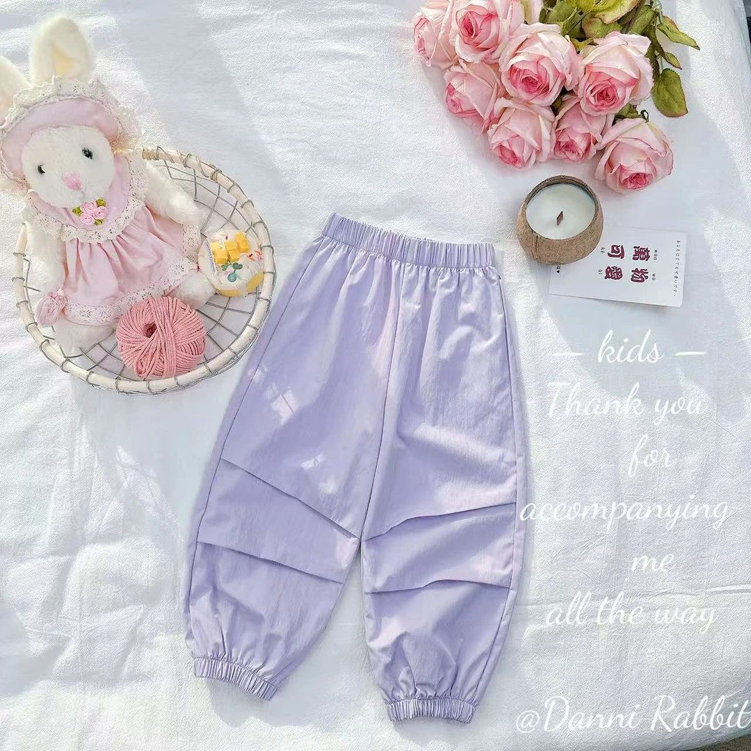 【Dannirabbit】*纯色百搭+柔软好穿*女童工装裤 X-879