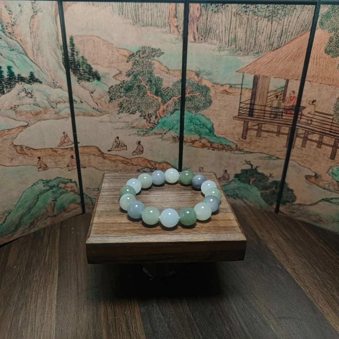 X和田玉多宝圆珠手串（卡12）0510