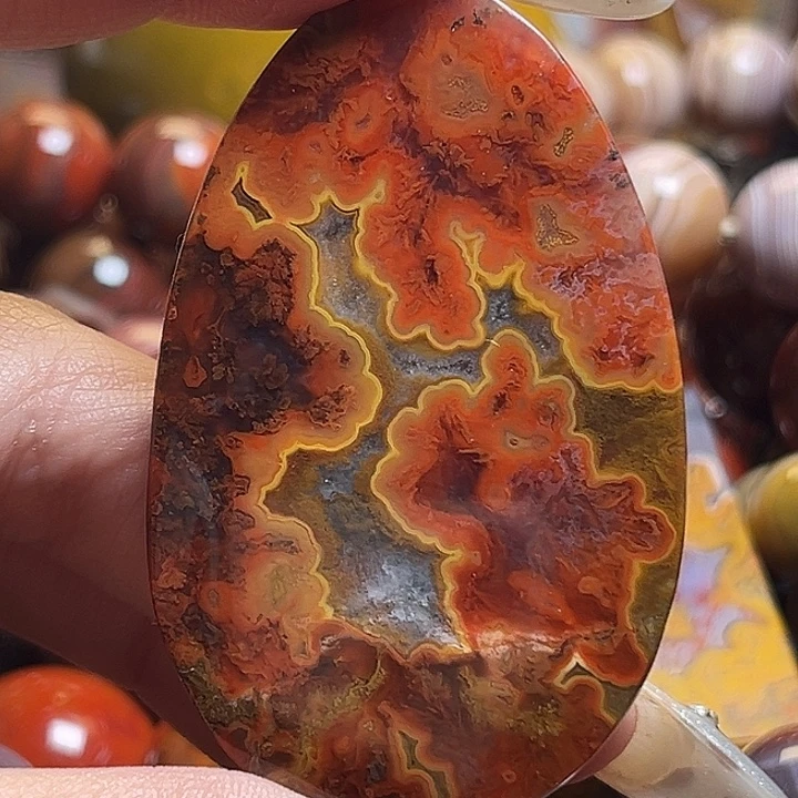 玛瑙/玉髓未镶嵌吊坠