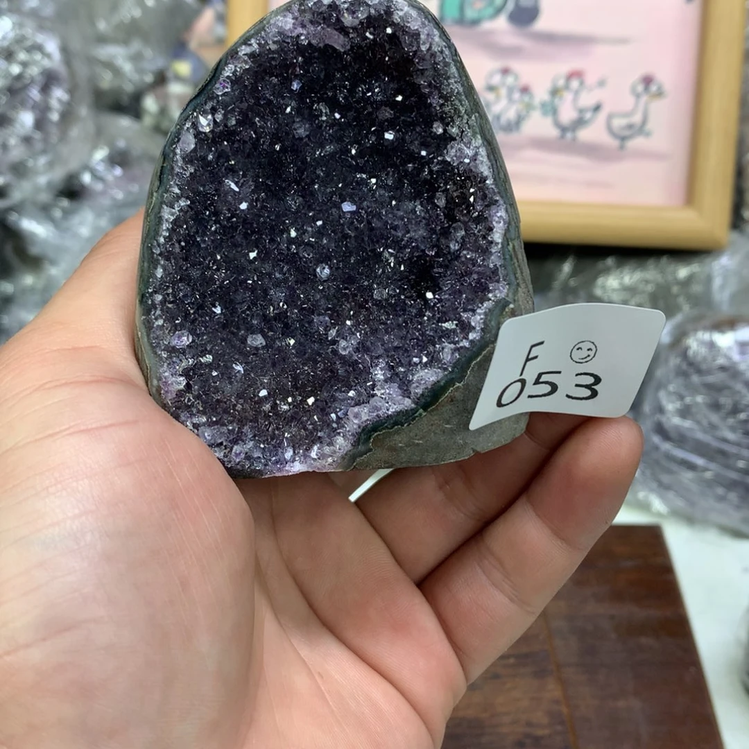 未镶嵌摆件紫晶水晶