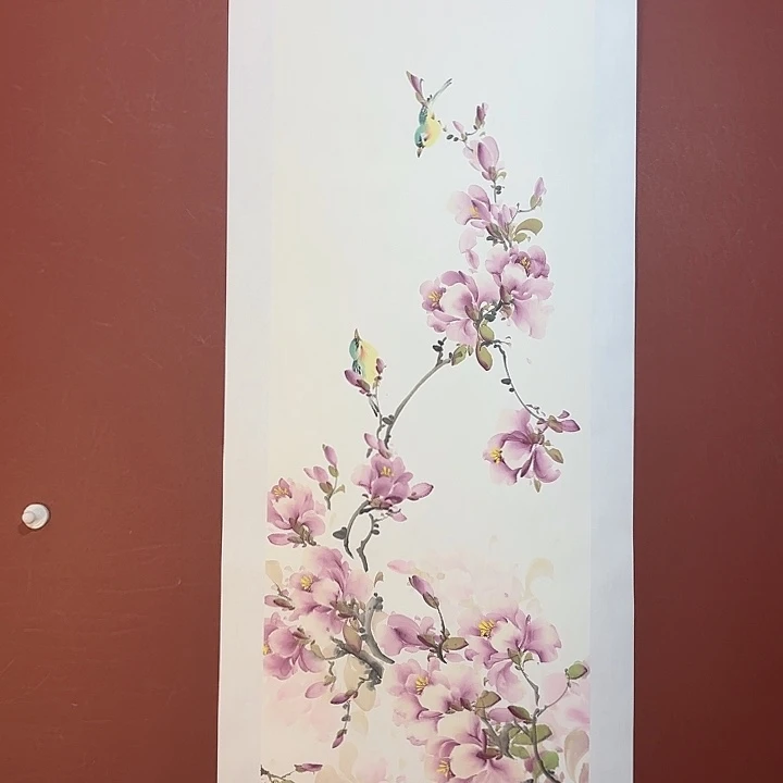 国画听兰老师花鸟