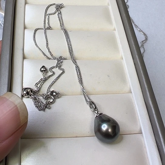 银S925镶嵌颈饰海水珍珠