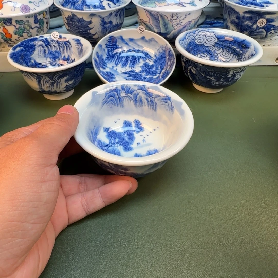 纯手工纯手绘茶具石头93