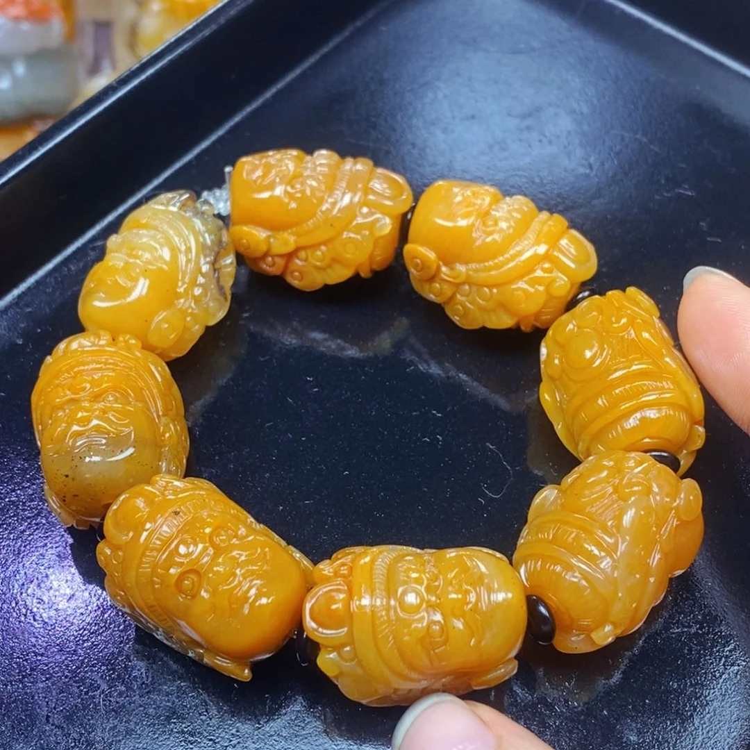 未镶嵌石英质玉（黄龙玉）吊坠(不含链)