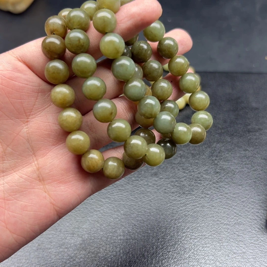 和田玉未镶嵌手链和田玉糖玉卡12