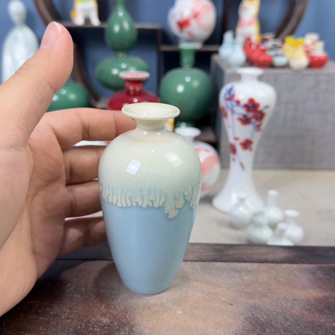陶瓷手工小花器摆件