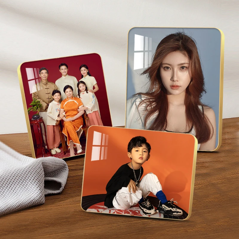 【高端洛克水晶】相框定制照片宝宝照婚纱照玄关酒柜礼物简约