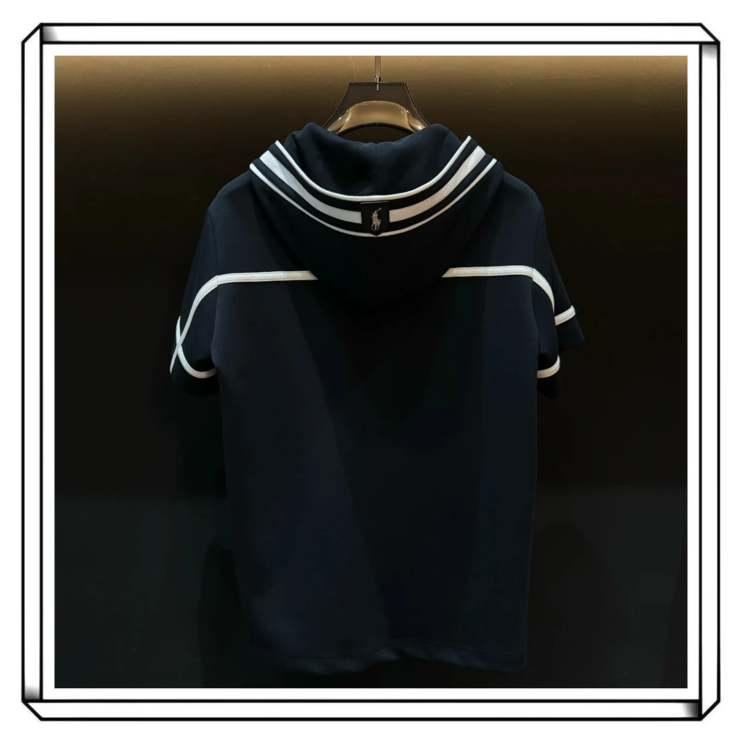 【杰炫Atelier XU653短袖】25年丝光悬浮绣限定款短袖男女同款帽衫