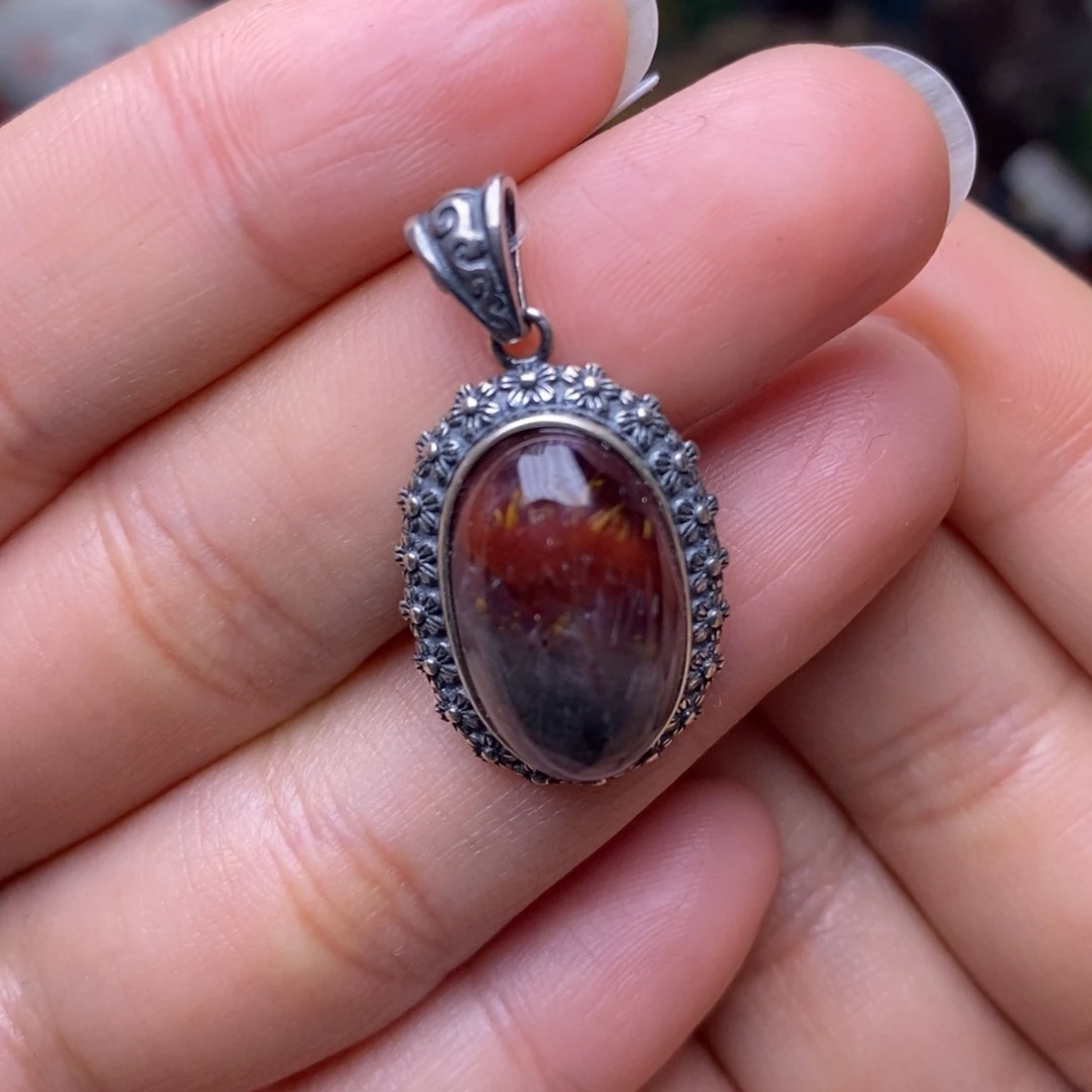 水晶A018极光四色吊坠未镶嵌