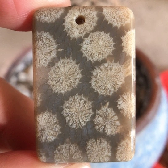 硅化玉吊坠未镶嵌