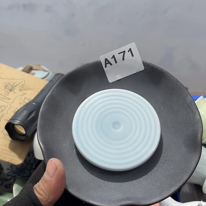 雪***缘瓷片茶摆件工艺品摆件666