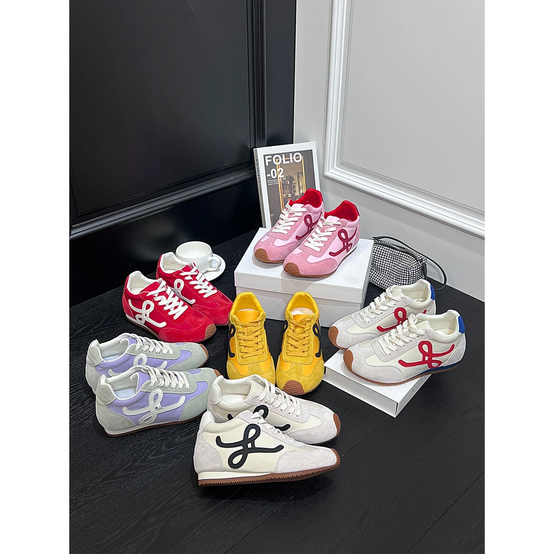 真皮厚底内增高德训鞋女款夏季百搭透气休闲运动阿甘小白鞋-Y1005