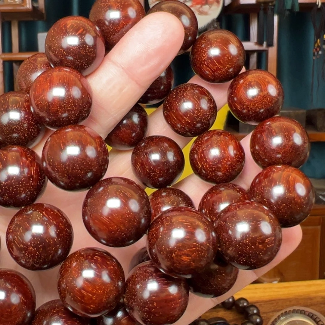 小叶紫檀手串/手链高油密玉化料多星至满星手串单圈