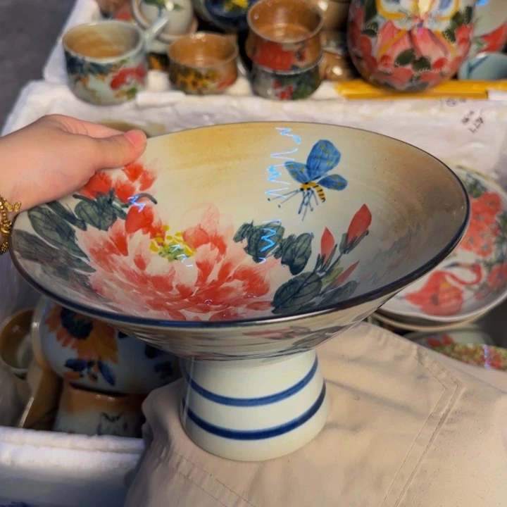 瓷片景德镇陶瓷手工手绘