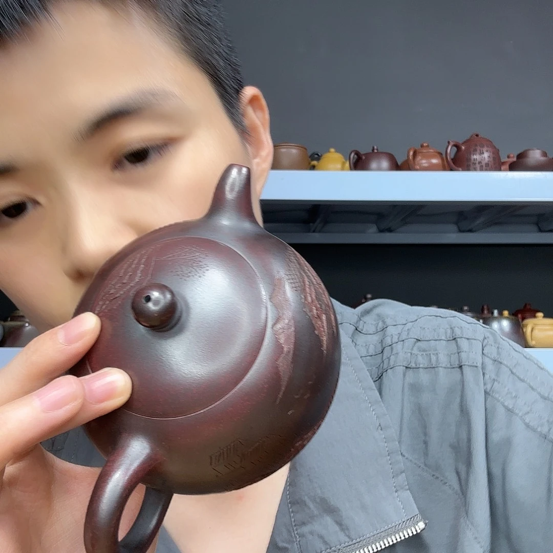 茶壶底槽青民间手艺人全手工制作