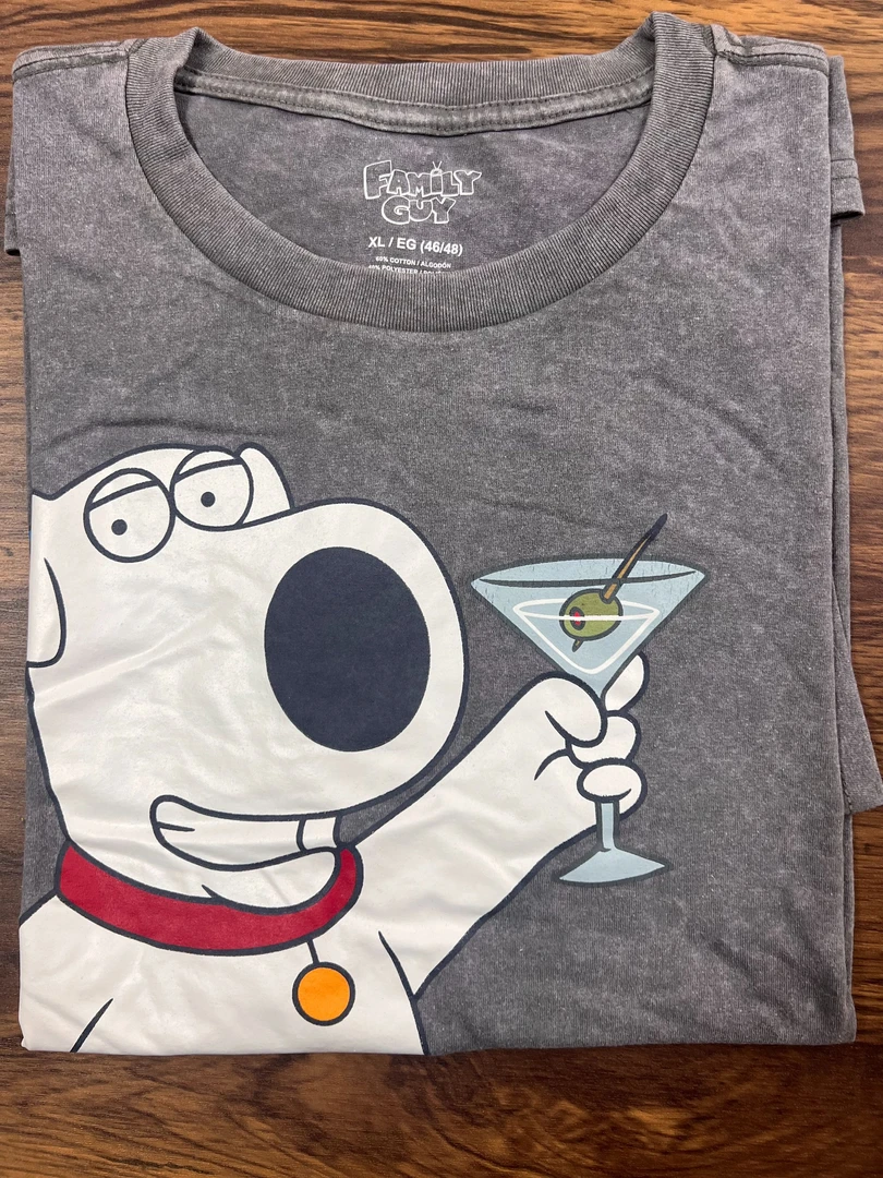 微瑕中性雪花洗洗旧印花T恤休闲卡通