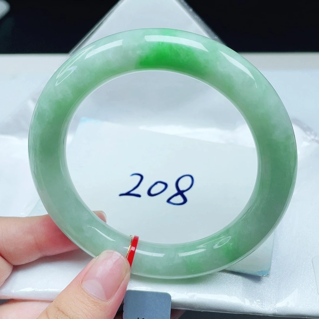 翡翠未镶嵌手镯胖圆58.2