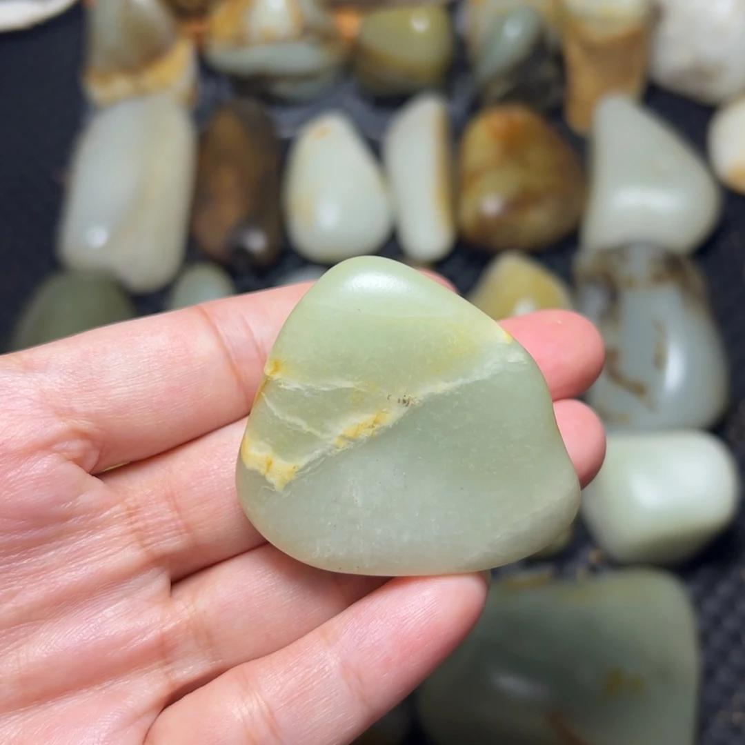 和田玉未镶嵌挂件49