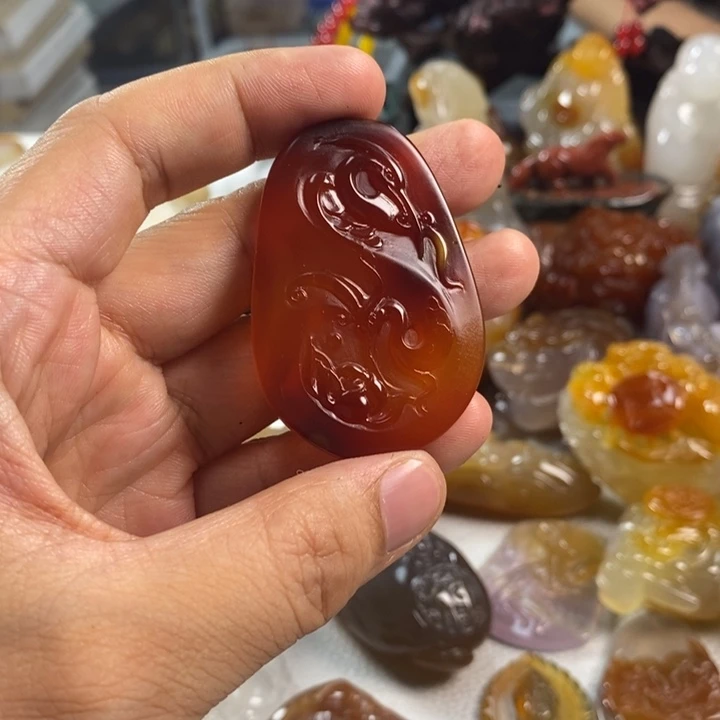 玛瑙/玉髓吊坠(不含链)未镶嵌