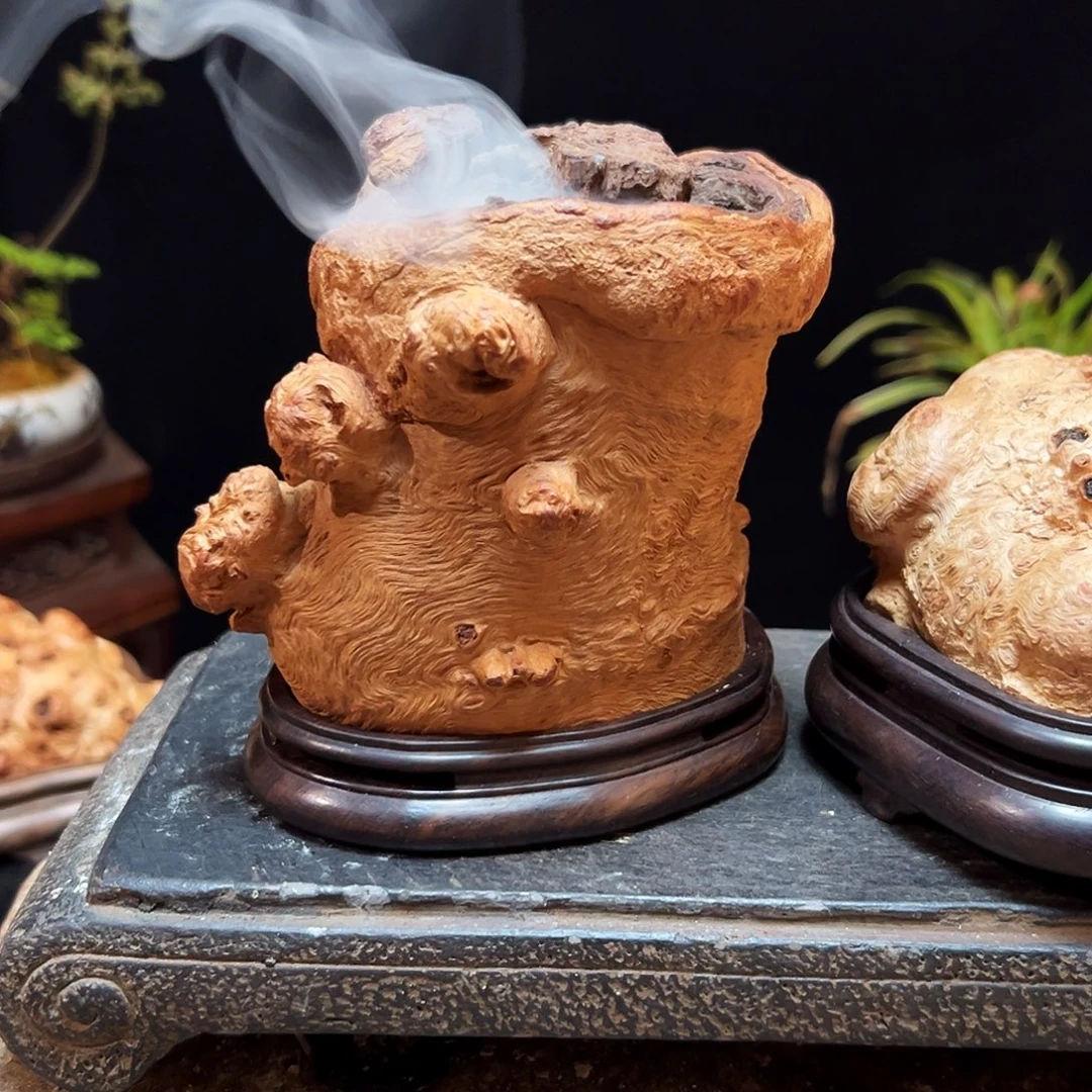 ****森荔枝木熏香成品香炉