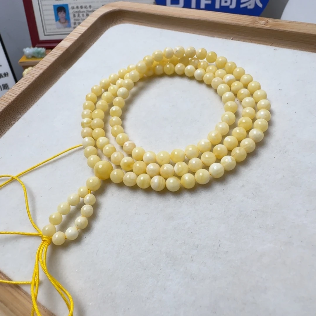 蜜蜡未镶嵌珠宝奇石5.8mm超过七天不退不换