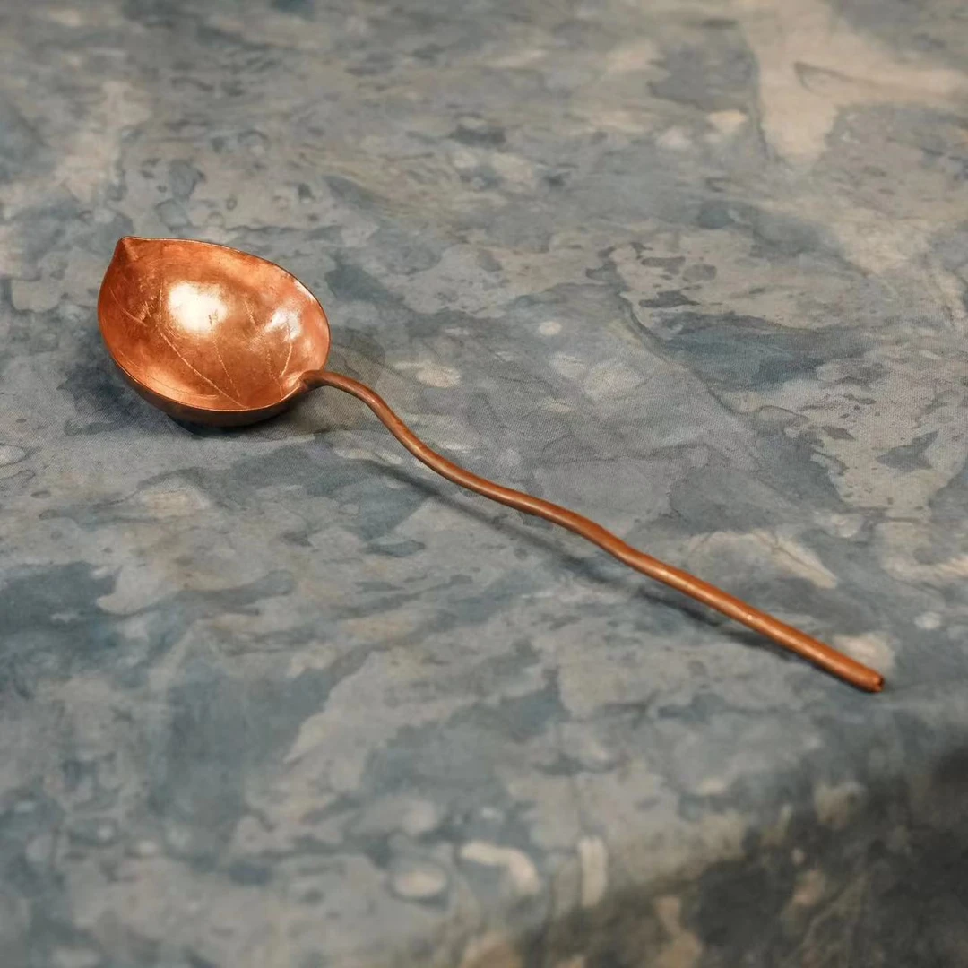 【九离烧】树叶勺,长25CM(器不同0040)