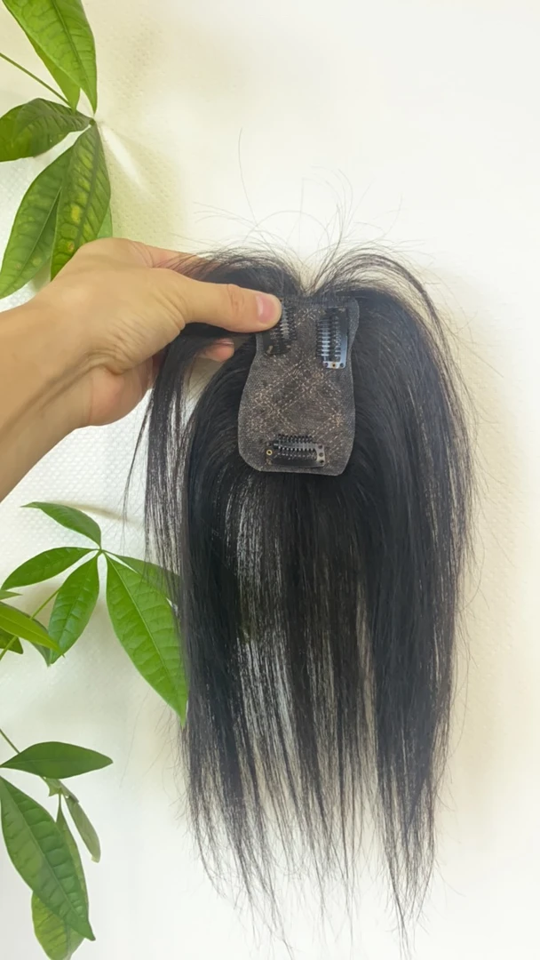 升级金网全仿真头皮发片。全真发补发片遮盖白发