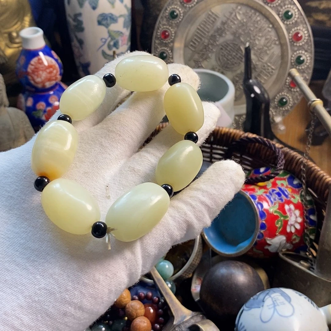 个***馆陶瓷手串陶瓷手串