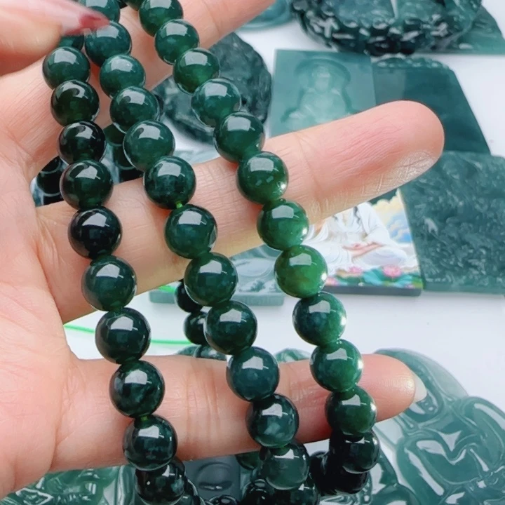 翡翠未镶嵌颈饰多样性发货天然A货翡翠