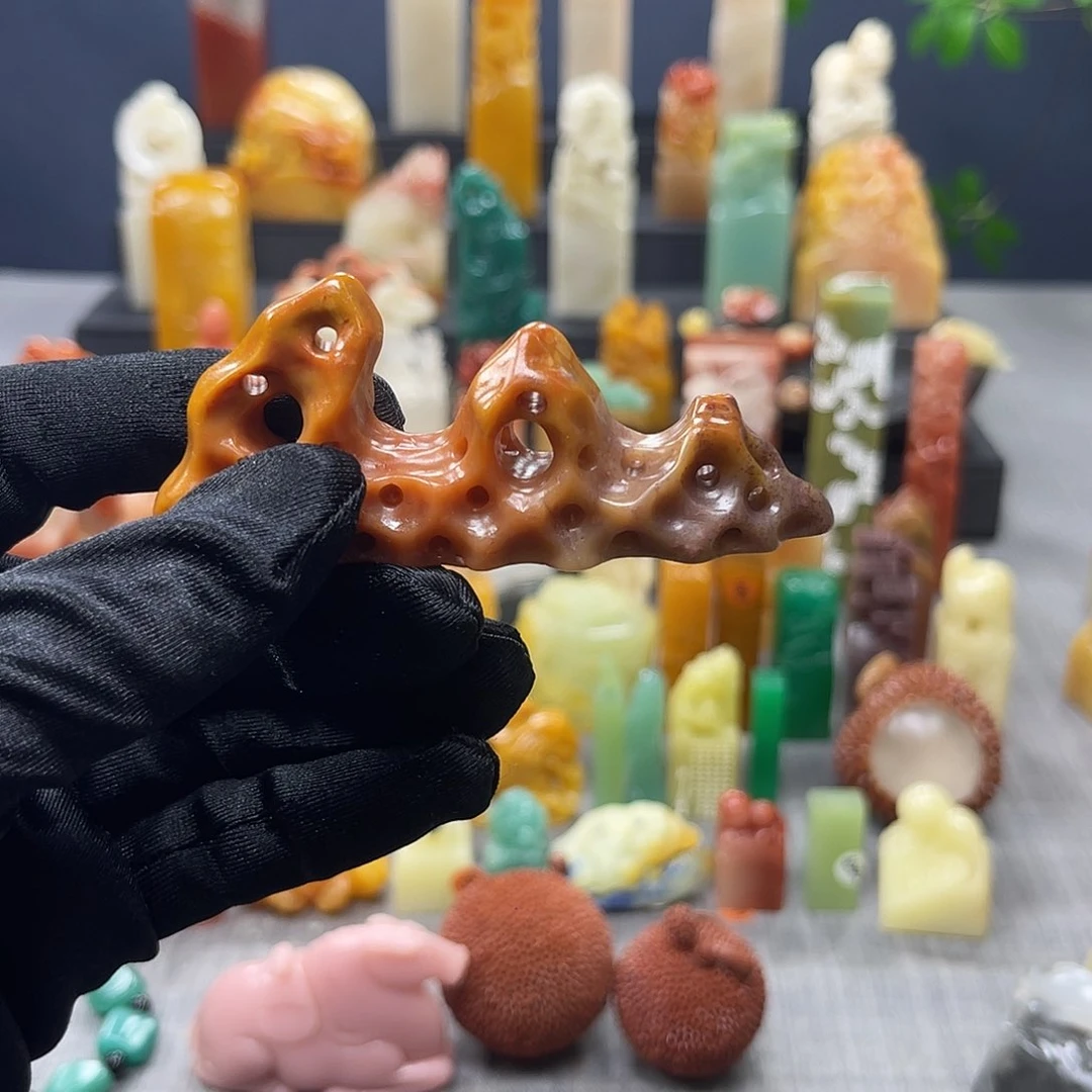 青田石印石不刻字8528