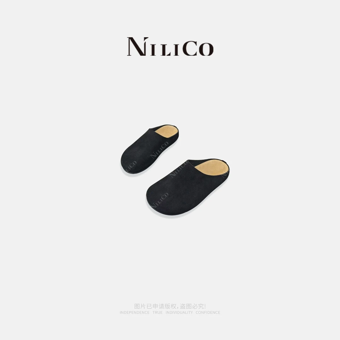 NILICO【慕舒】高品质进口牛反毛皮软底防滑勃肯鞋