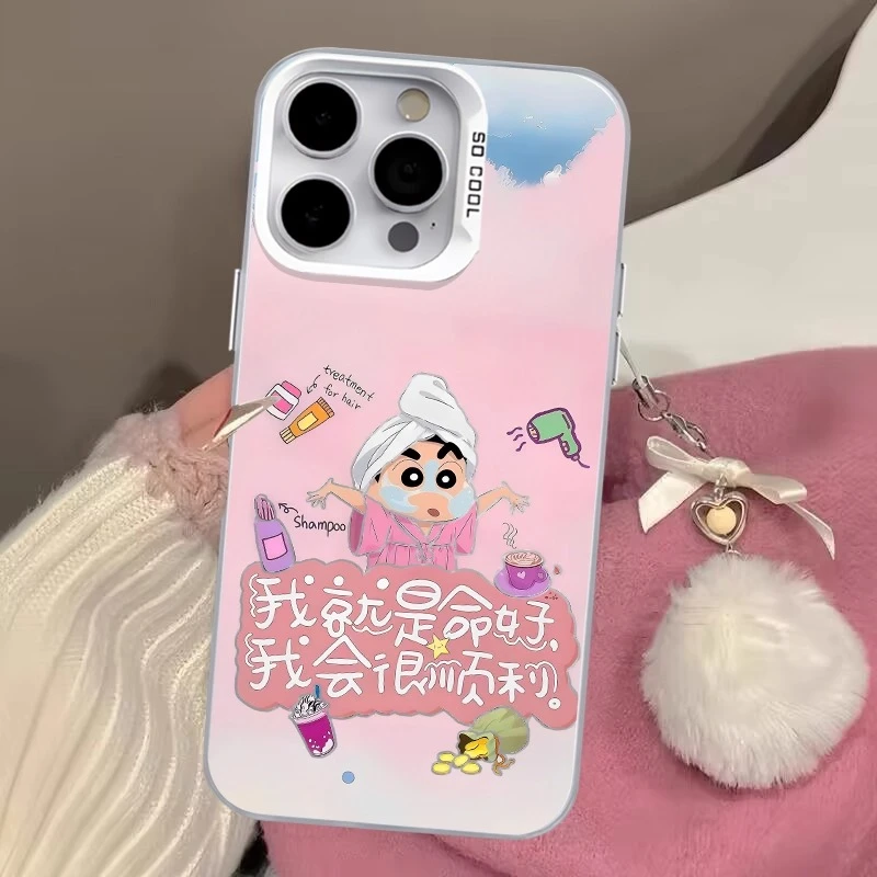 蜡笔小新彩银适用苹果17/16手机壳oppo华为vivo小米15个性可爱