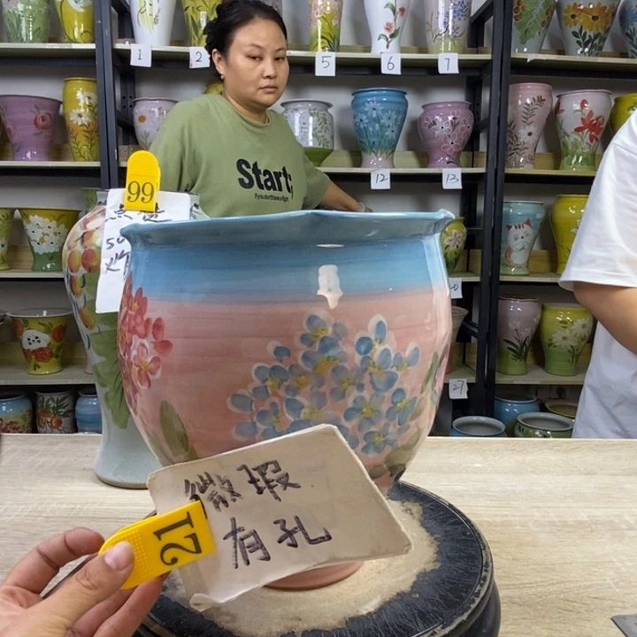 景德镇高温陶瓷花盆