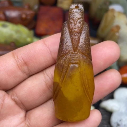 蛇纹石玉未镶嵌颈饰82