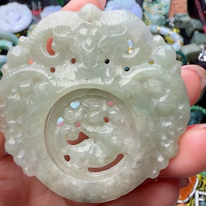 翡翠颈饰未镶嵌天然A货64