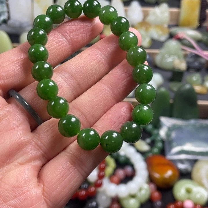 和田玉（碧玉）未镶嵌手链