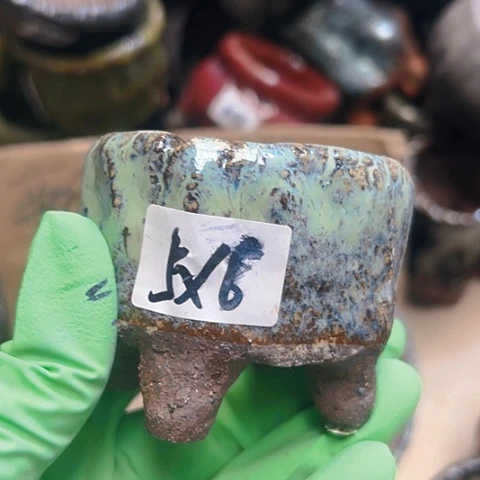 红陶粗陶花盆手工